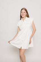 Posie White Denim Dress