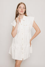 Posie White Denim Dress