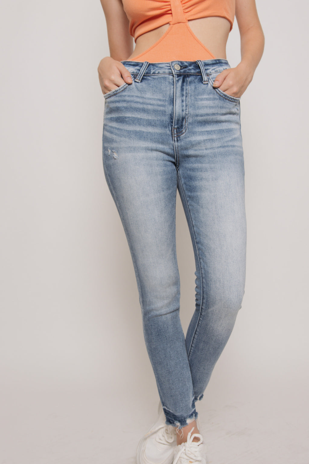 Rosie Light Wash Skinny Jean- Flying Monkey