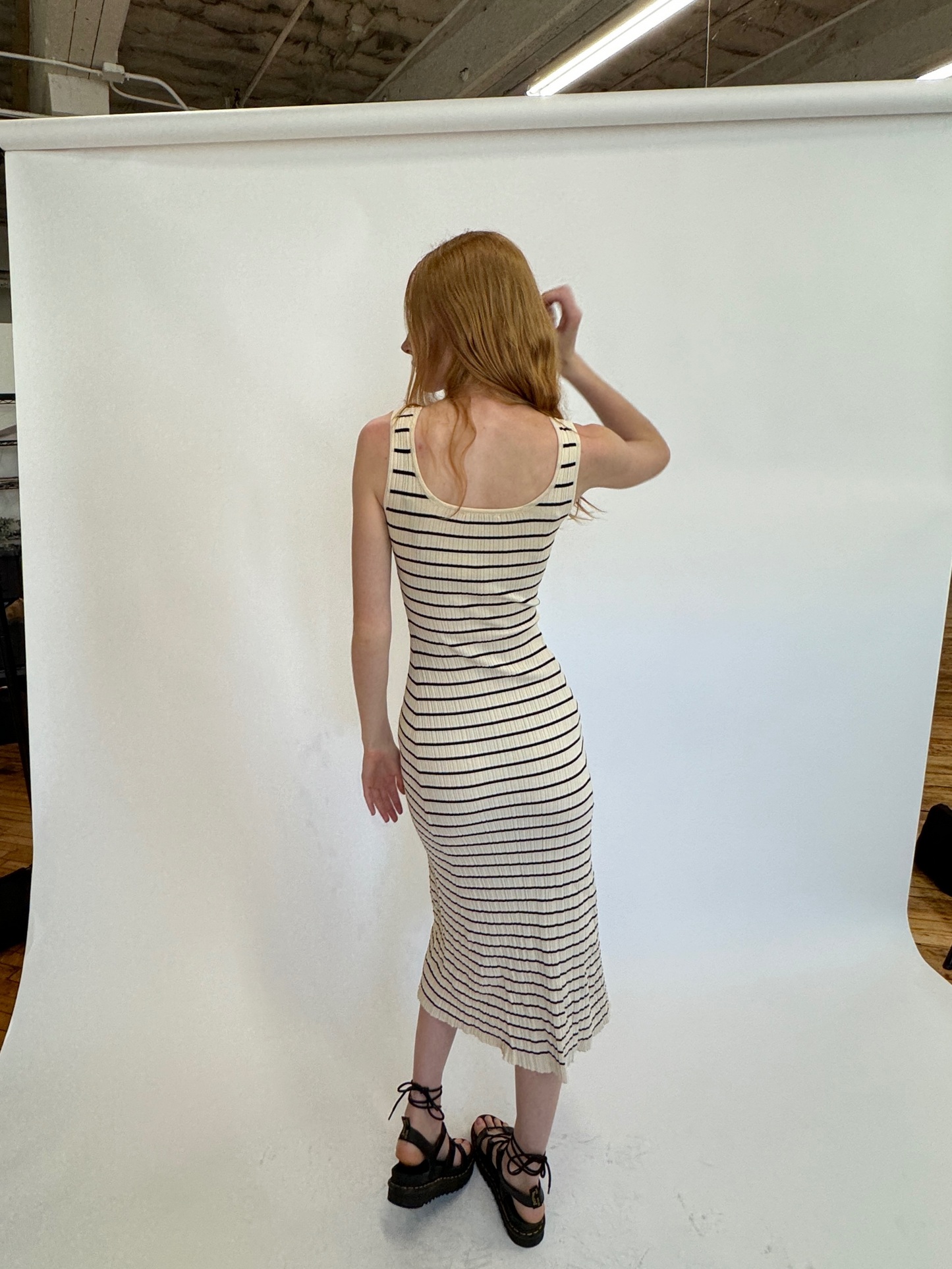 Maya Striped Maxi Dress