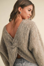 TWISTED REVERSIBLE SWEATER TOP