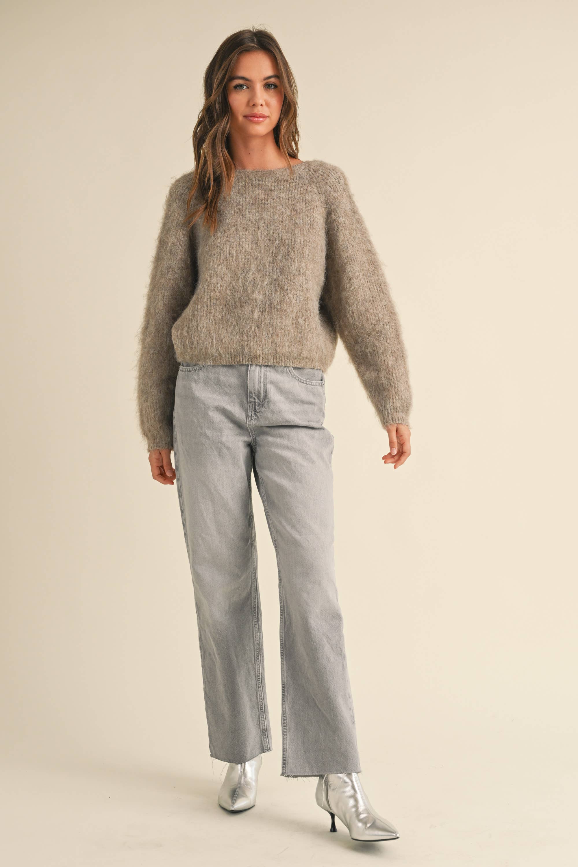 TWISTED REVERSIBLE SWEATER TOP
