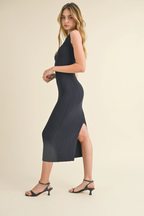 Navy Blue Midi Dress