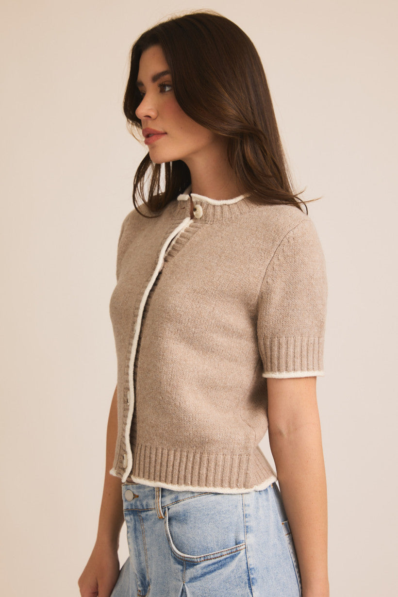 Elena Knit Cardigan Top