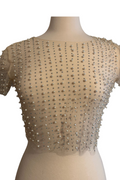 Sheer Pearl Embellished Top