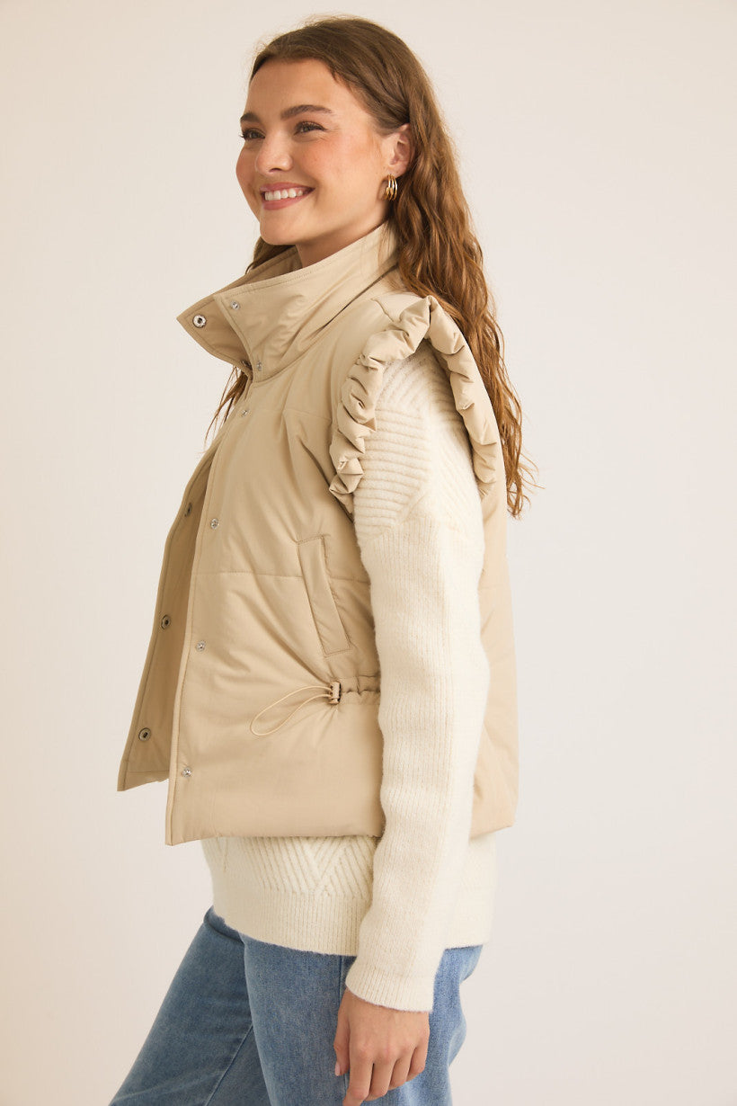 Molly Ruffle Detail Vest