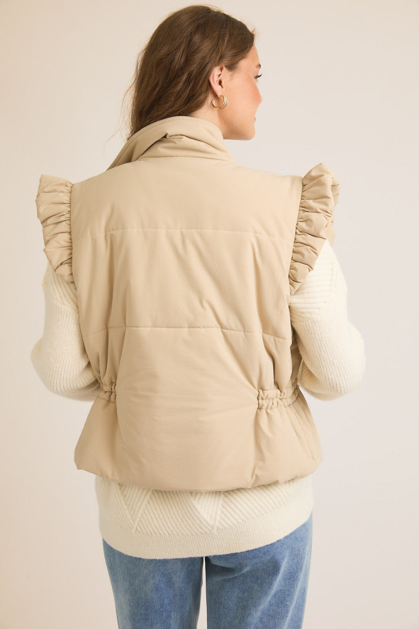 Molly Ruffle Detail Vest
