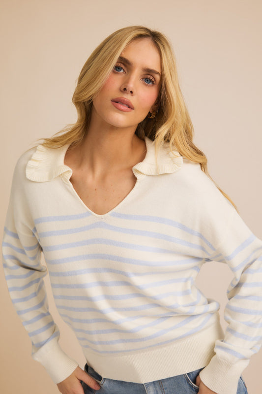 Ryland Ruffle Collar Sweater