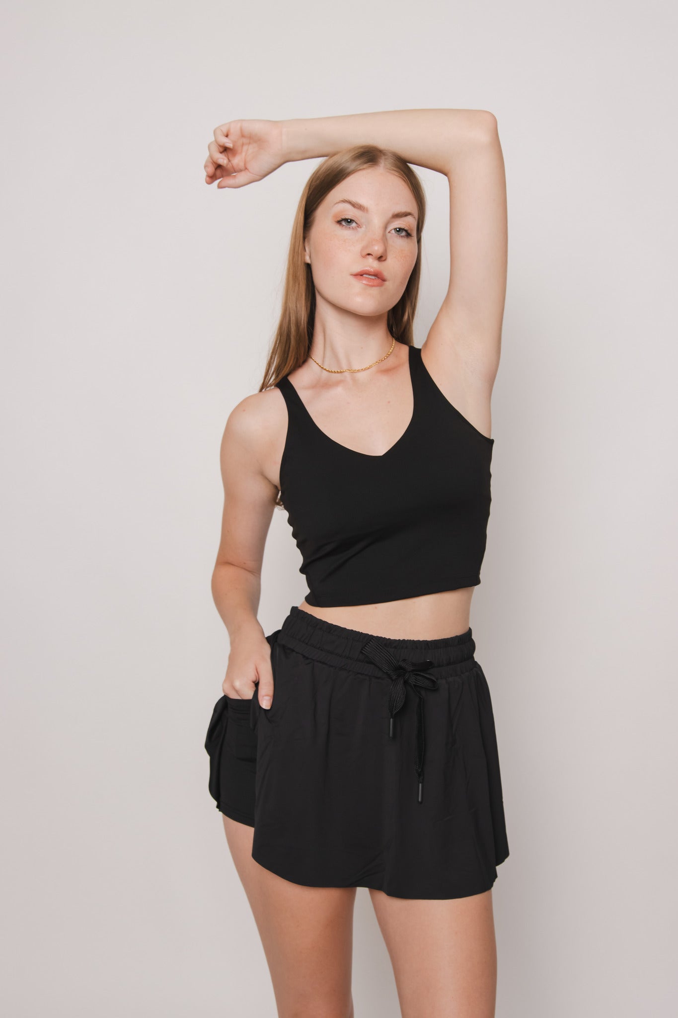 Going Places Padded Top- Black