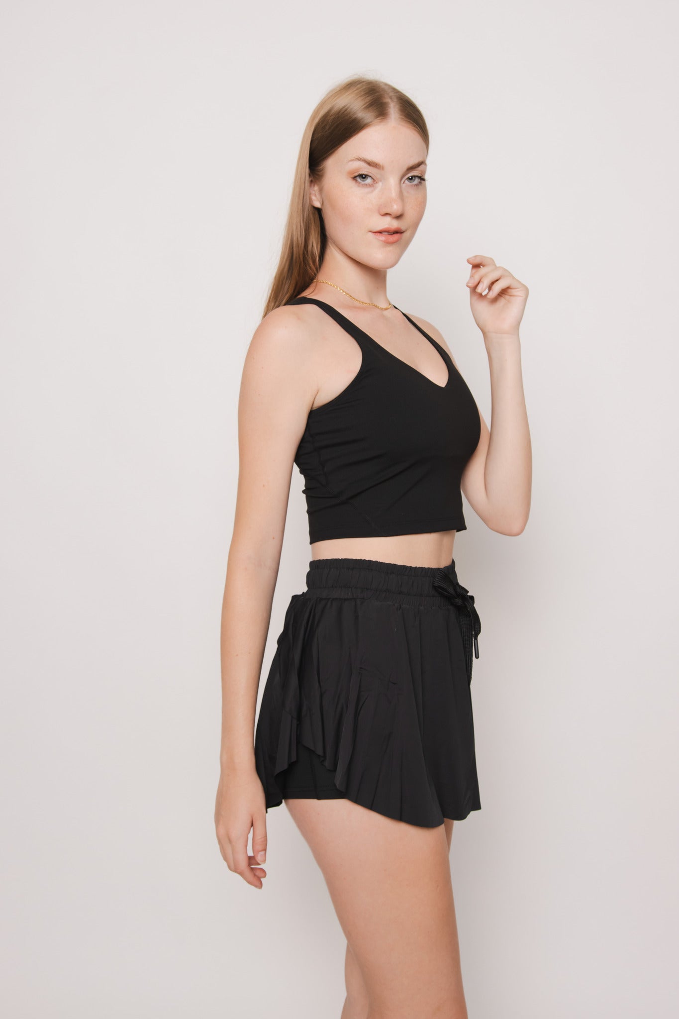 Going Places Skort- Black