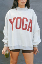 PILATES & YOGA Reversible Mockneck Sweatshirt