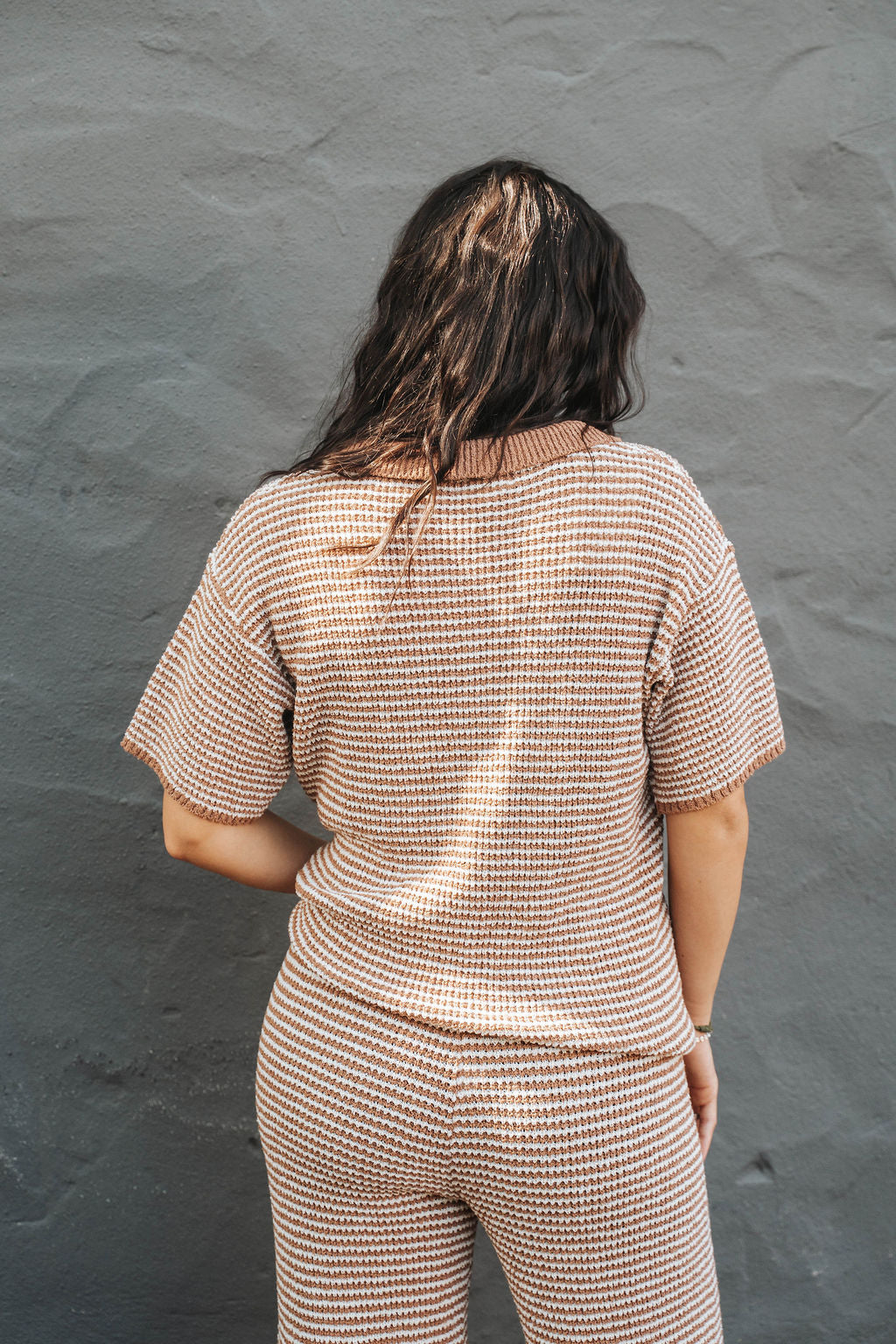 Sutton Knit Set- Mocha Cream