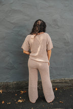 Sutton Knit Set- Mocha Cream