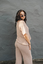 Sutton Knit Set- Mocha Cream