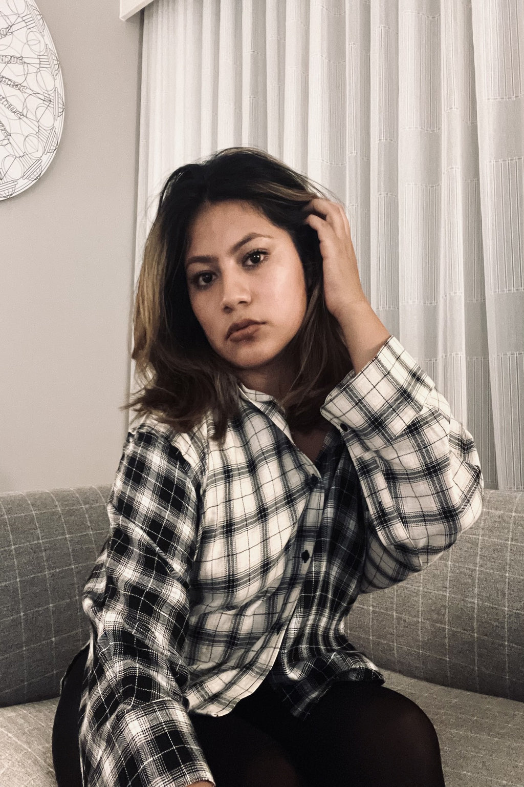 Luna Plaid Flannel Top