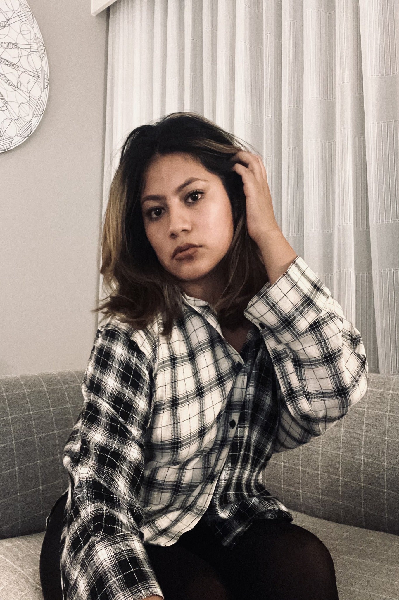 Luna Plaid Flannel Top