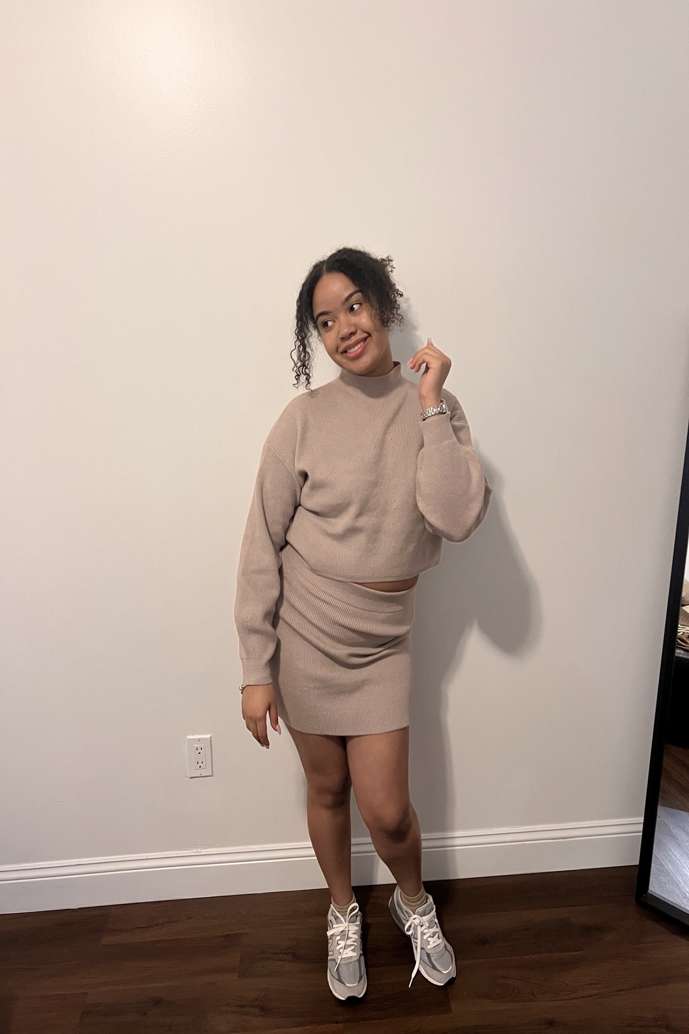 Sabrina Ribbed Sweater Skirt