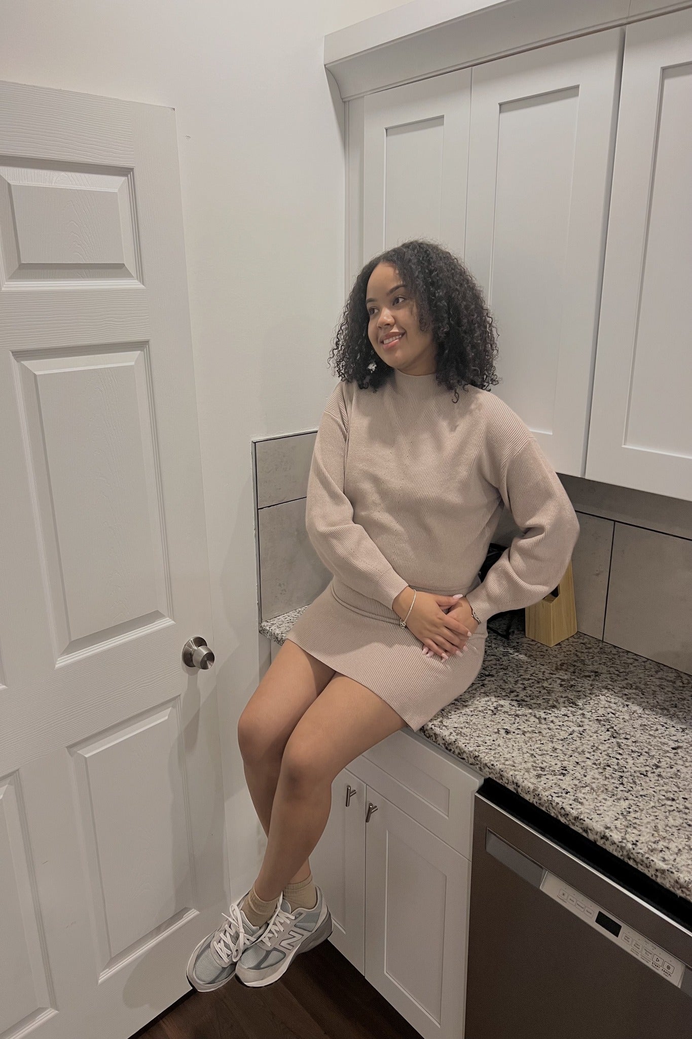 Sabrina Ribbed Sweater Skirt